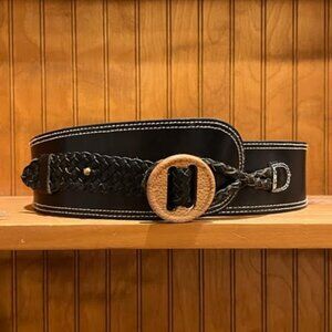 Boho Leather Cinch Waist Belt